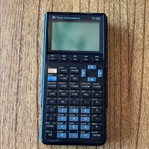 Texas Instruments TI-85 Black and Blue Calculator